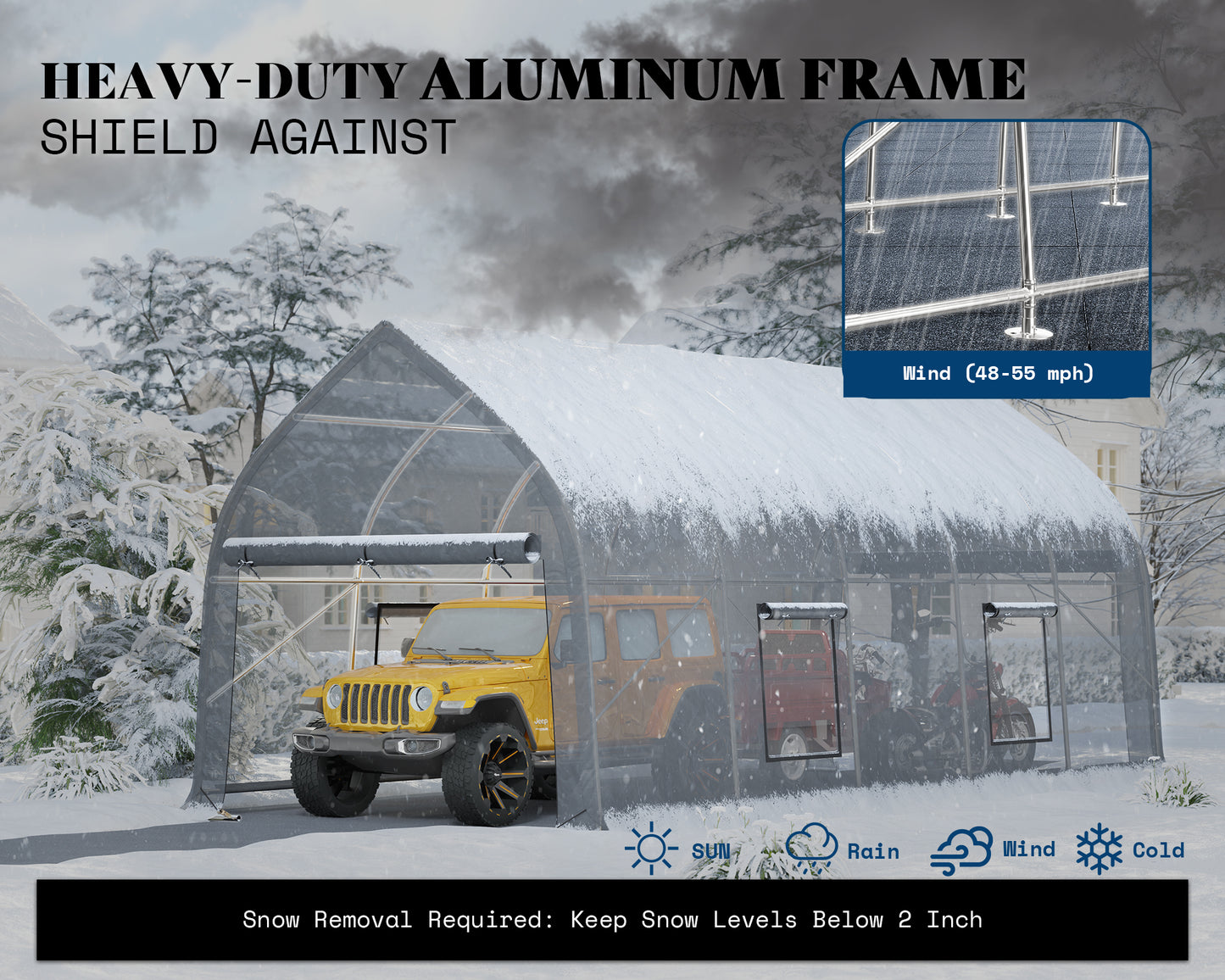 Castrel Portable Carport Shed
