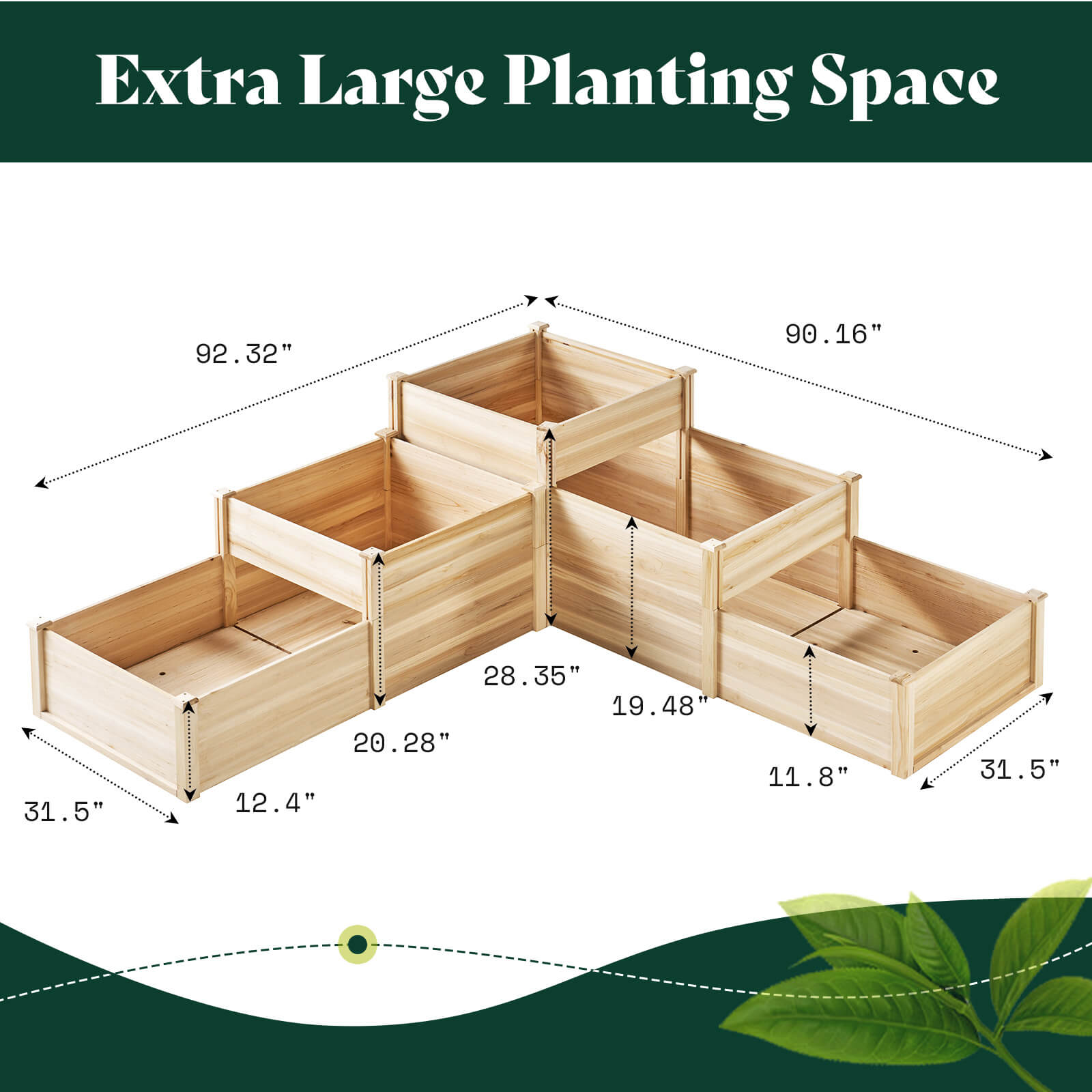 Camellia 3-Tier Raised Bed 