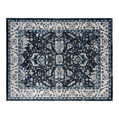 Vintage Distressed Low Pile Rug 