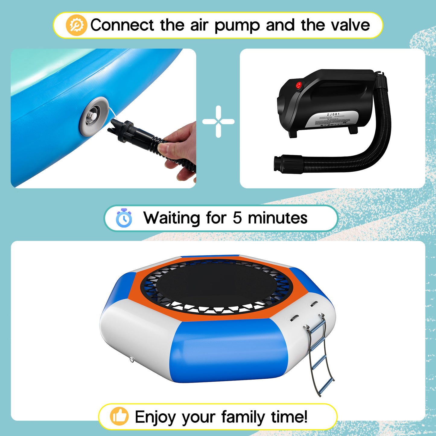 Inflatable Water Trampoline 10FT