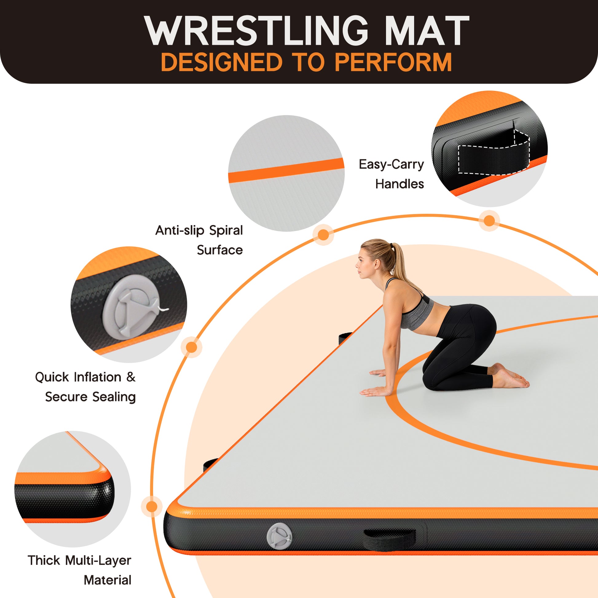 Waterproof Inflatable Wrestling Mat-13x13 FT