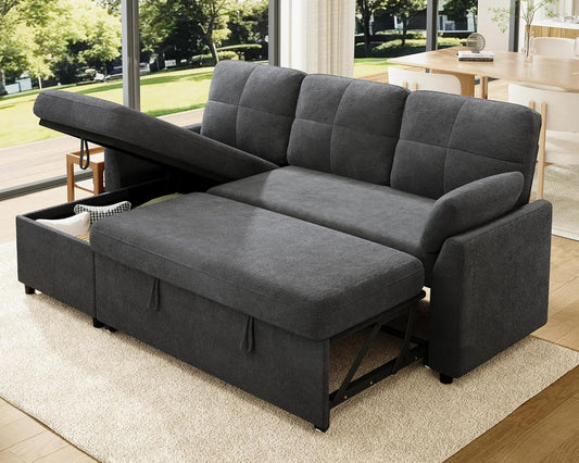 Vireli  Convertible Sofa Bed -Gray