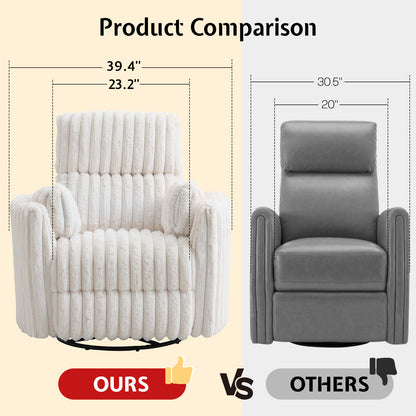 Foss Power Recliner Chair Amerlife-Corduroy Cream