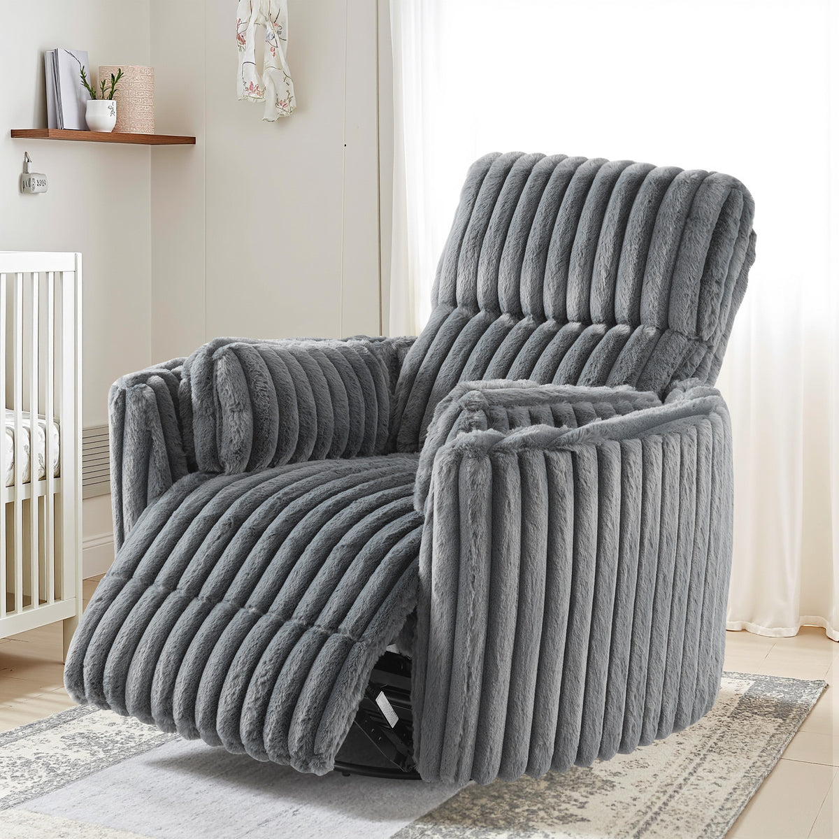 Foss Power Recliner Chair Amerlife-Corduroy Grey
