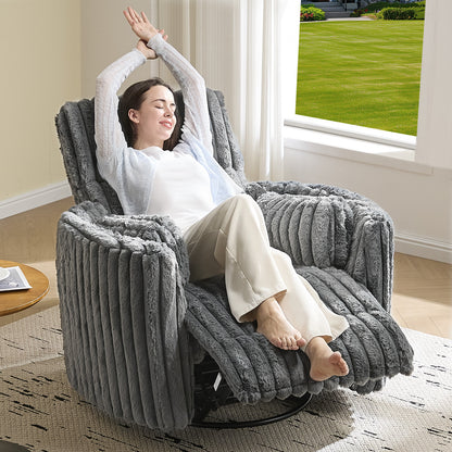 Foss Power Recliner Chair Amerlife-Corduroy Grey