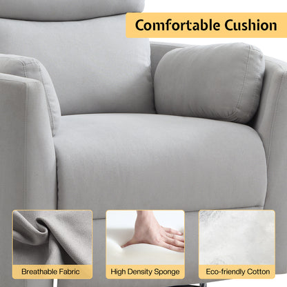 Foss Power Recliner Chair Amerlife-Linen Grey
