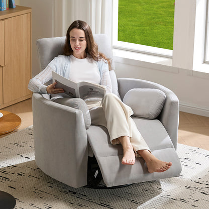 Foss Power Recliner Chair Amerlife-Linen Grey