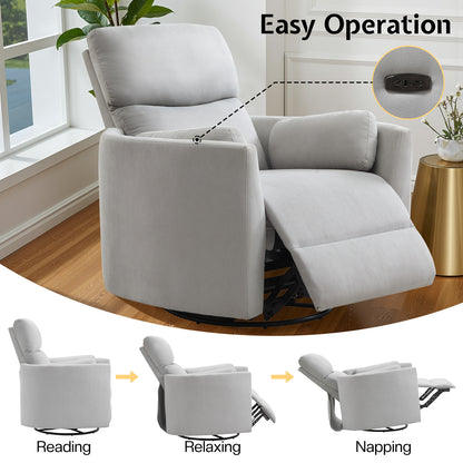 Foss Power Recliner Chair Amerlife-Linen Grey