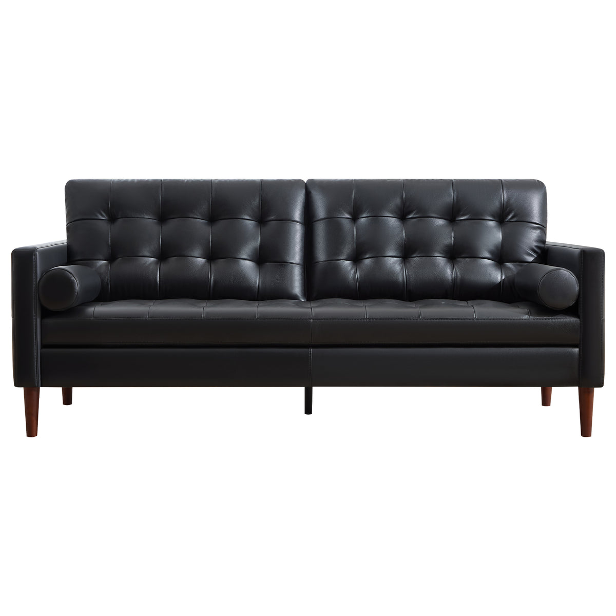 Winston Leather Sofa Black