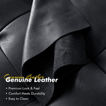 Winston Leather Sofa Black