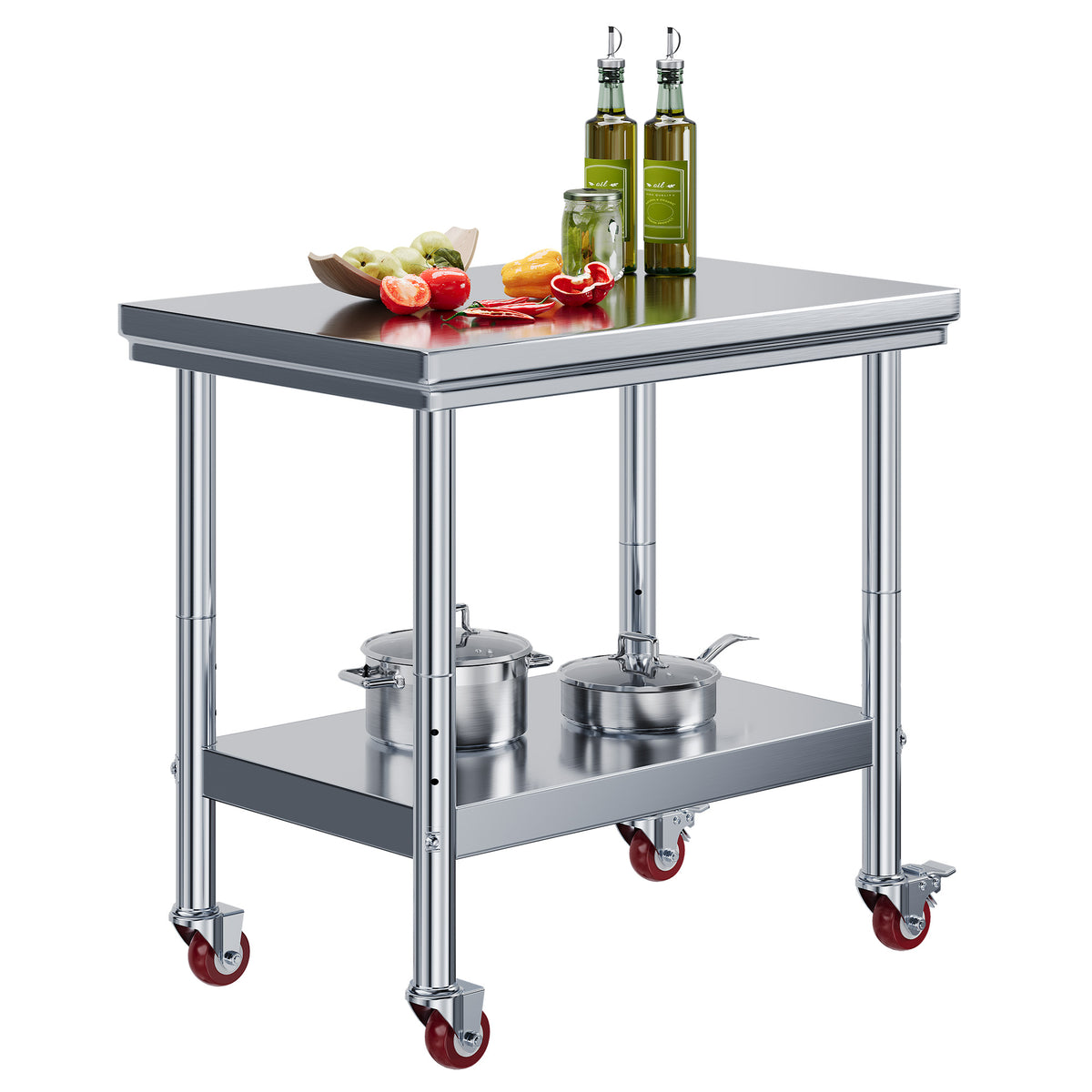 Stainless Steel Prep Table Amerlife 24x36inch / Chamfered Corner Style