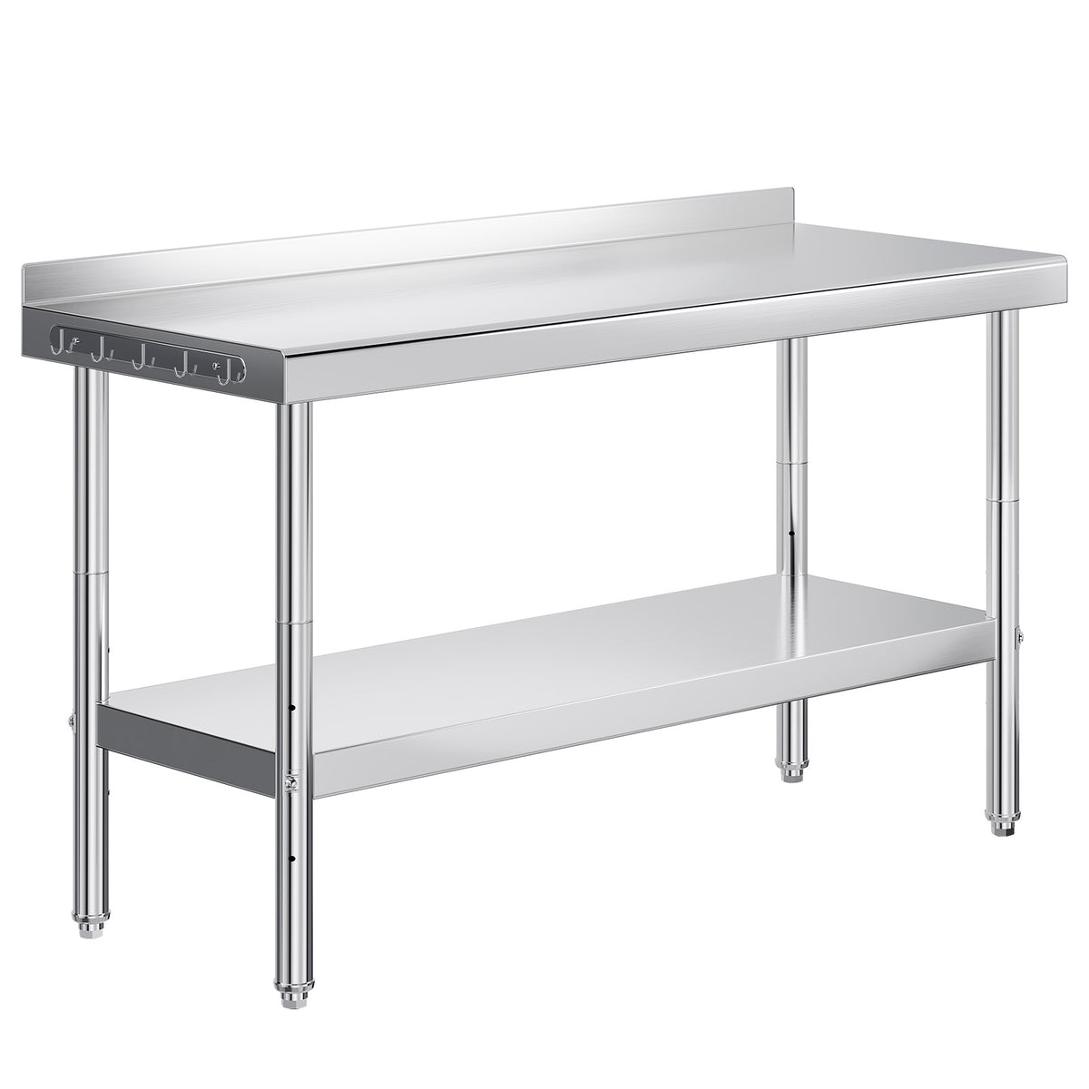 Stainless Steel Prep Table Amerlife 24x60inch / Rear Panel Style