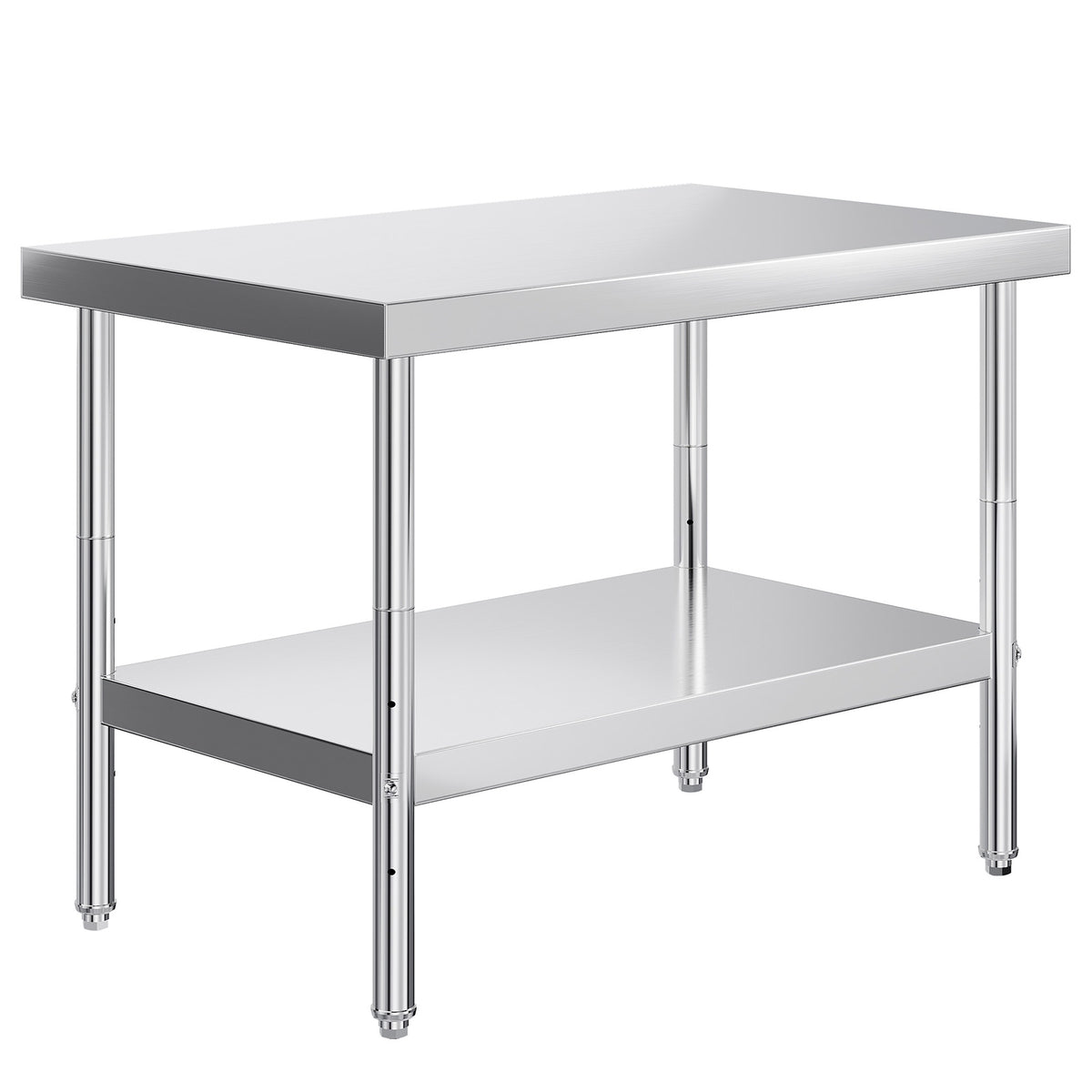 Stainless Steel Prep Table Amerlife 30x48inch / Standard Right-Angle Style
