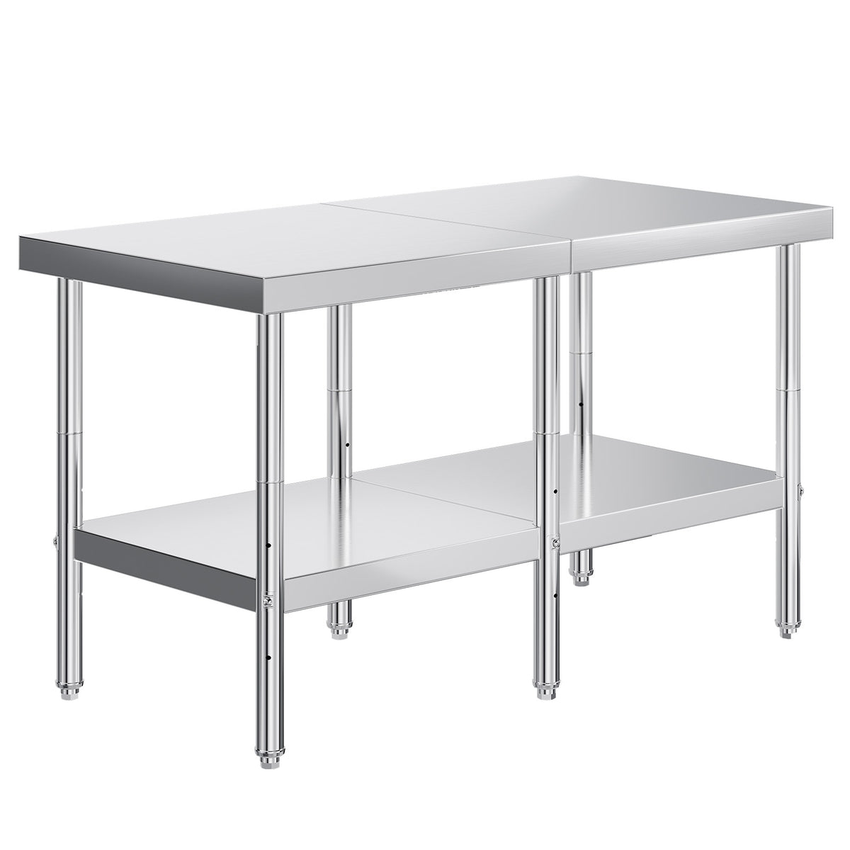 Stainless Steel Prep Table Amerlife 30x60inch / Standard Right-Angle Style