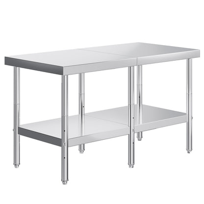 Stainless Steel Prep Table Amerlife 30x60inch / Standard Right-Angle Style
