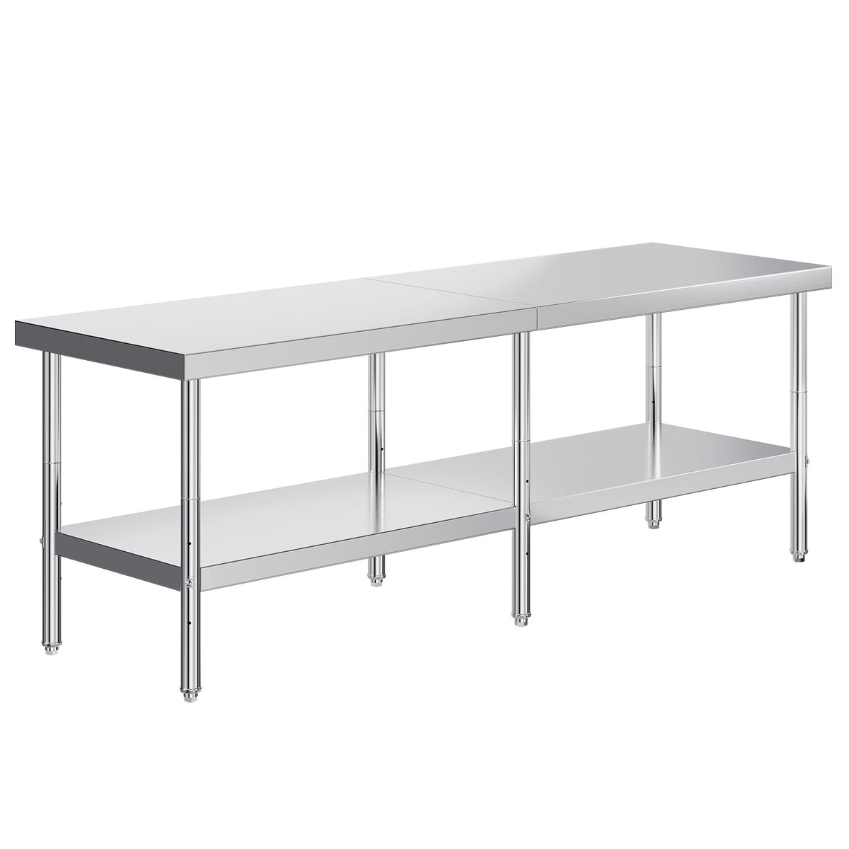 Stainless Steel Prep Table Amerlife 30x96inch / Standard Right-Angle Style