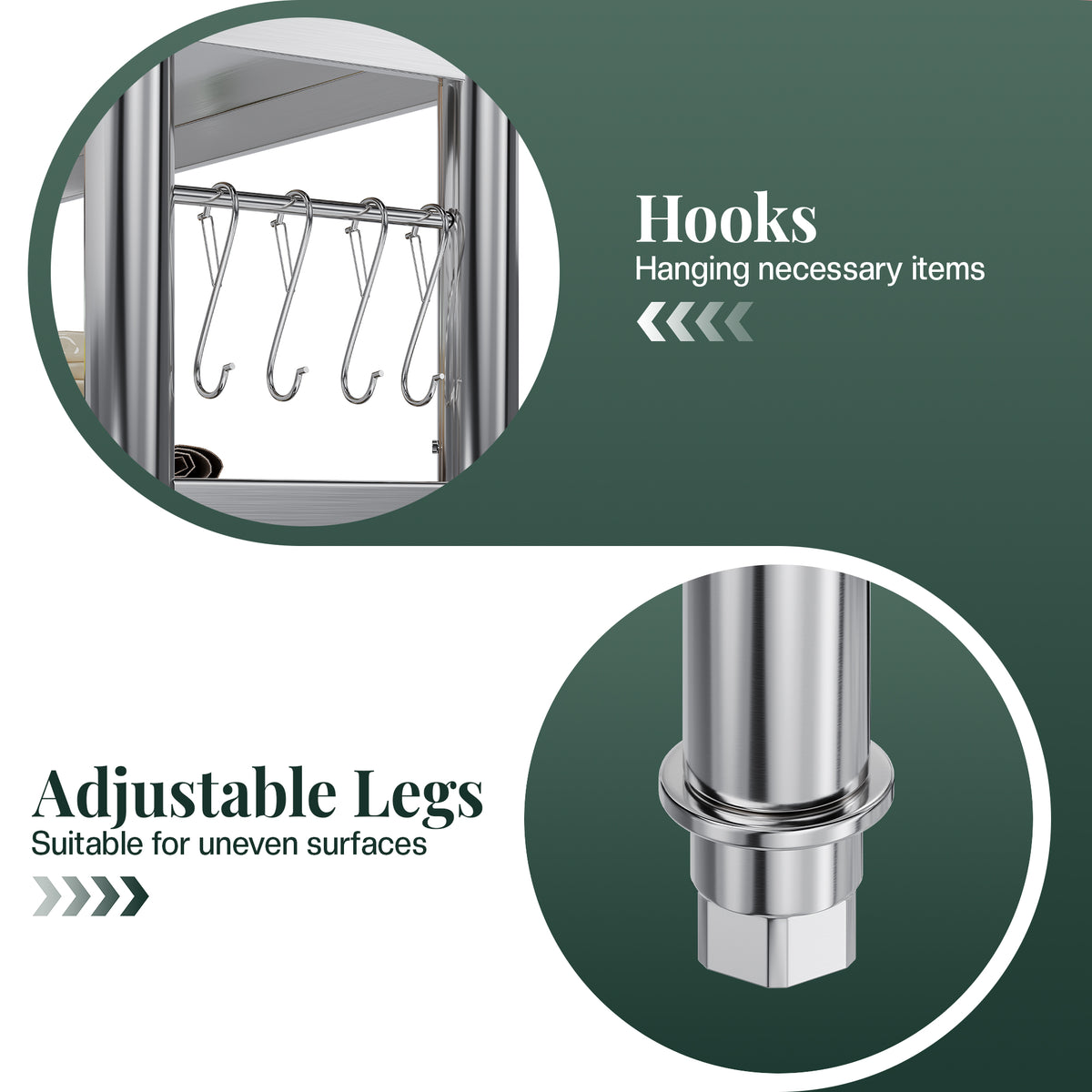 Stainless Steel Work Table with Overshelves Amerlife 24x48inch
