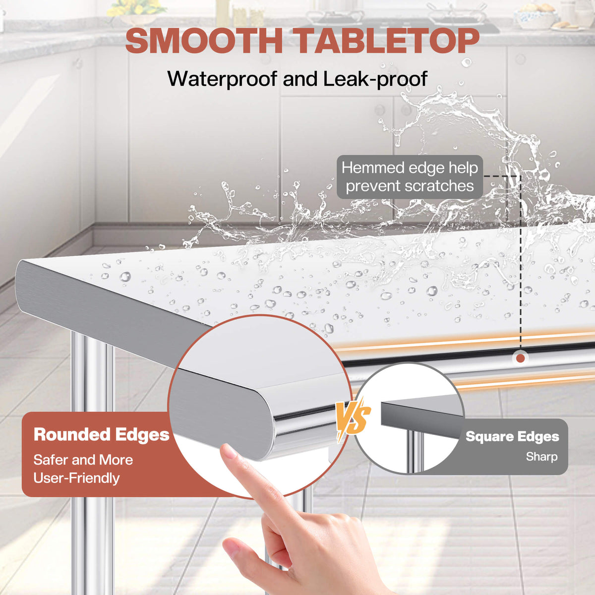 Stainless Steel Prep Table Amerlife 30x48inch