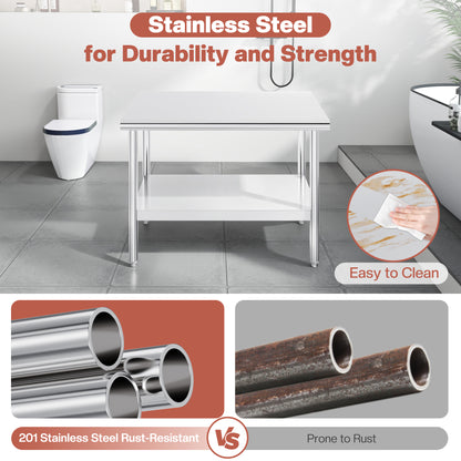 Stainless Steel Prep Table Amerlife 30x48inch