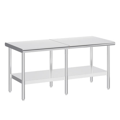 Stainless Steel Prep Table Amerlife 30x72inch