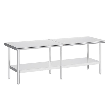 Stainless Steel Prep Table Amerlife 30x96inch