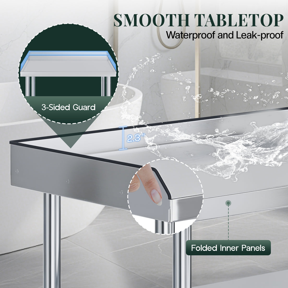 Stainless Steel Equipment Stand Amerlife 25x28inch