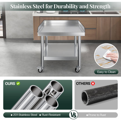 Stainless Steel Equipment Stand Amerlife 25x28inch