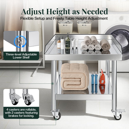 Stainless Steel Equipment Stand Amerlife 25x28inch
