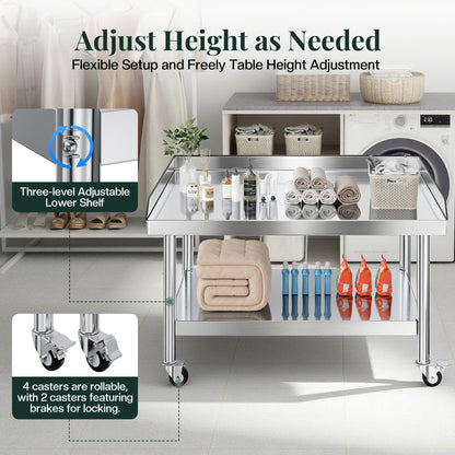 Stainless Steel Equipment Stand Amerlife 30x48inch