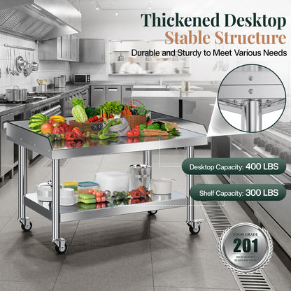 Stainless Steel Equipment Stand Amerlife 30x48inch