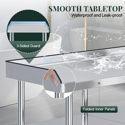 Stainless Steel Equipment Stand Amerlife 30x60inch