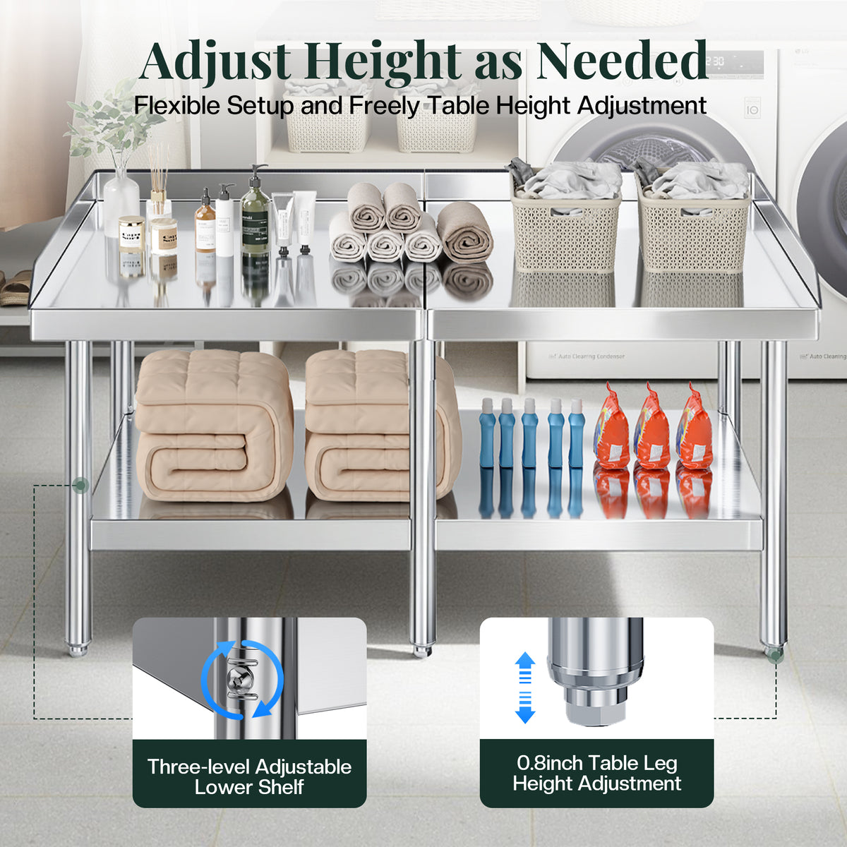 Stainless Steel Equipment Stand Amerlife 30x60inch