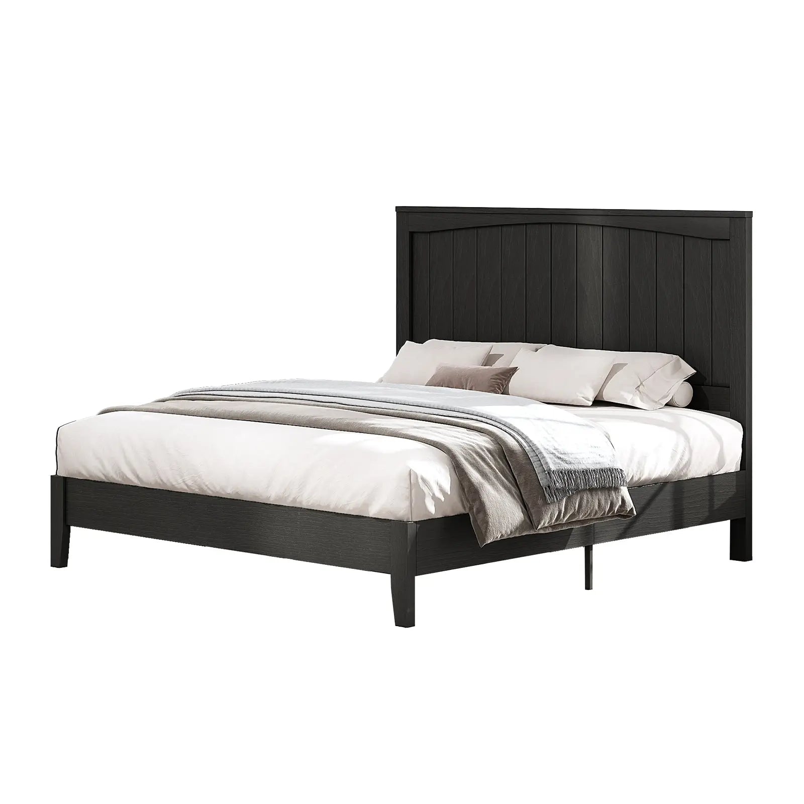 Sanderson Solid Wood Bed Frame Amerlife Full / Black