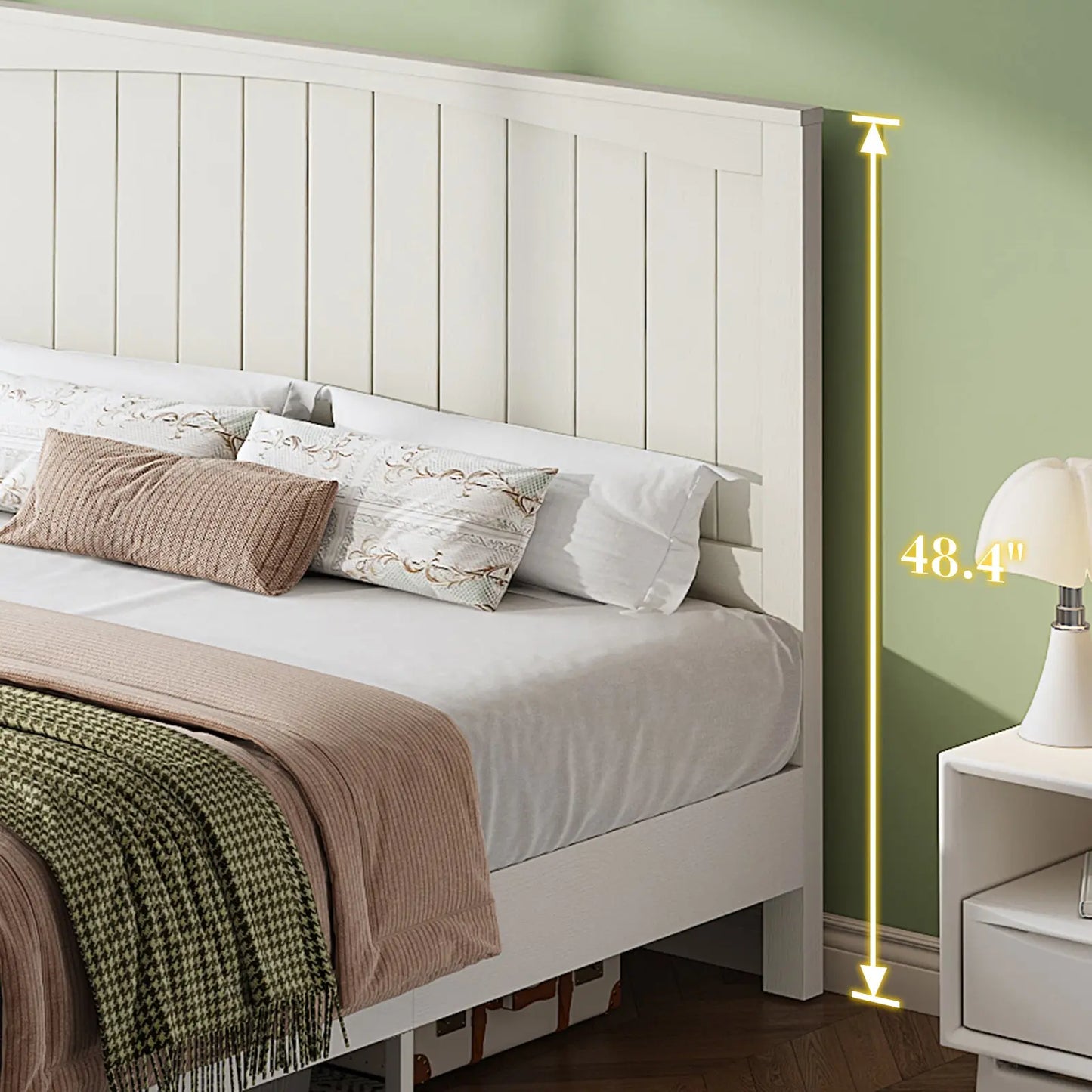 Sanderson Solid Wood Bed Frame Amerlife Queen / Black
