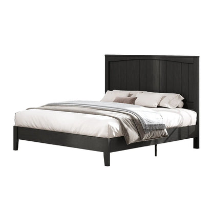Sanderson Solid Wood Bed Frame Amerlife Queen / Black