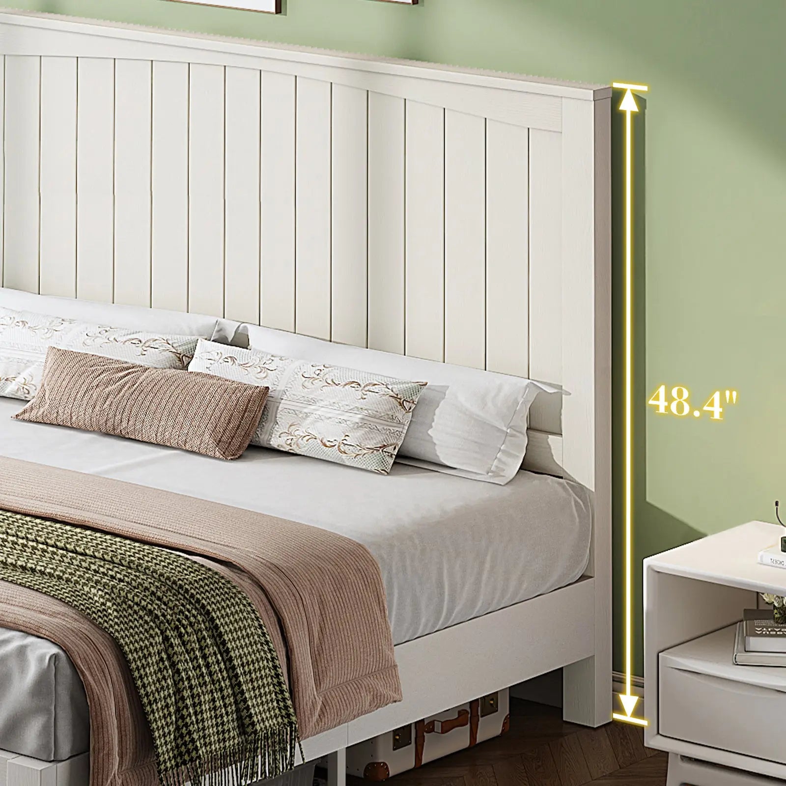 Sanderson Solid Wood Bed Frame Amerlife King / Black