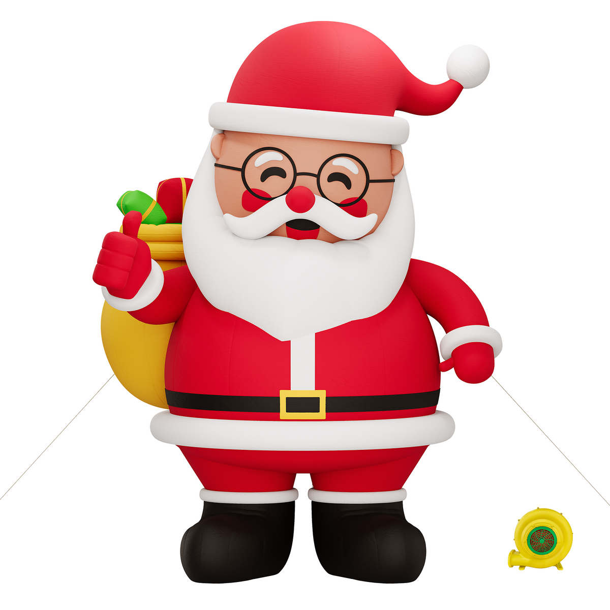 Vibe Giant Inflatable Santa Claus for Outdoor Christmas Decorations-Giant Inflatable Santa Claus-33FT