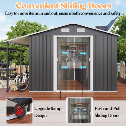 FirewoodPro 10.6x10.3 FT Outdoor Storage Shed 