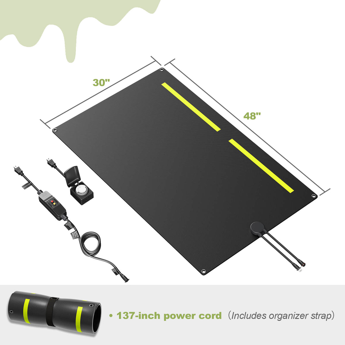 ThermaGuard Graphene Snow Melting Mat Amerlife
