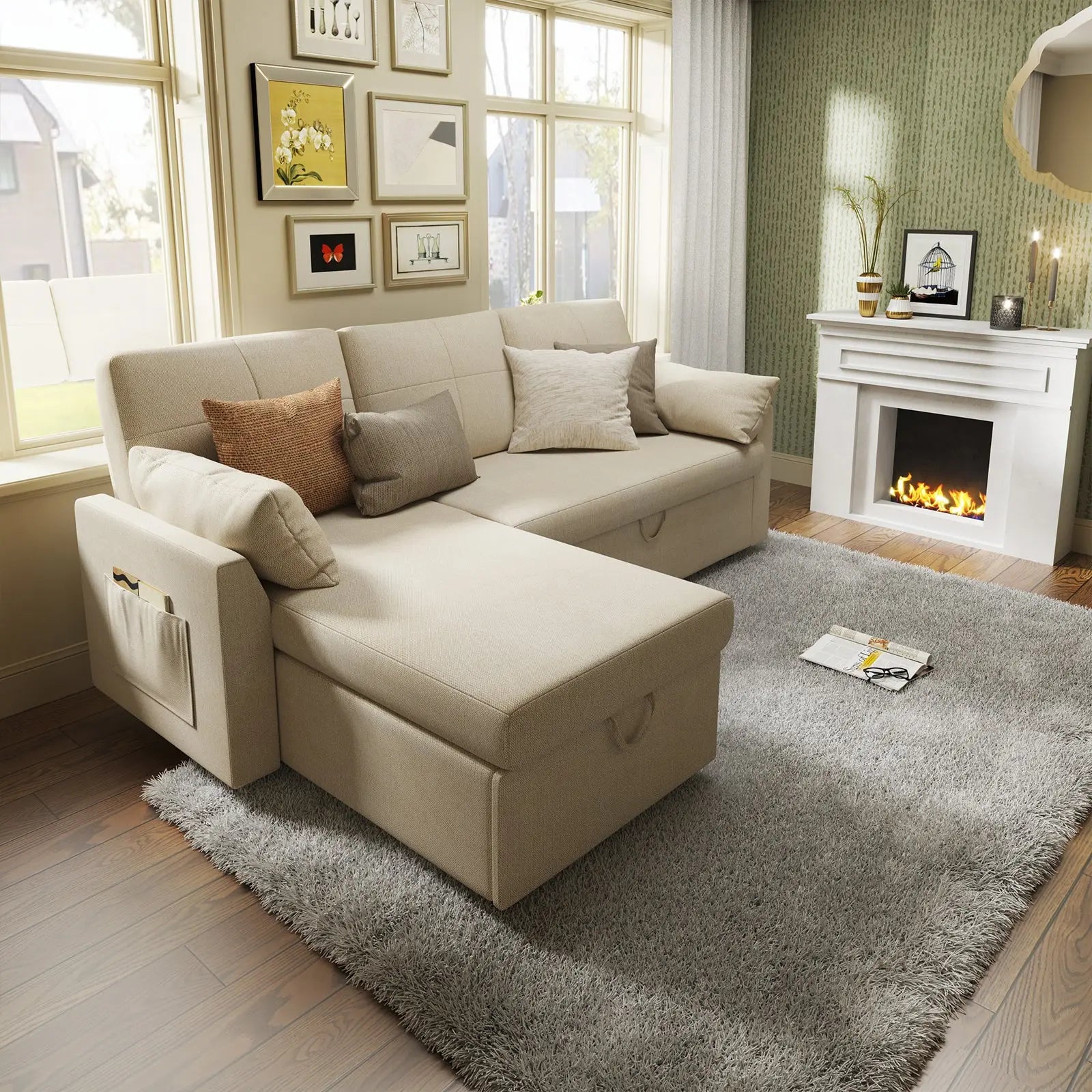 Beige Chenille