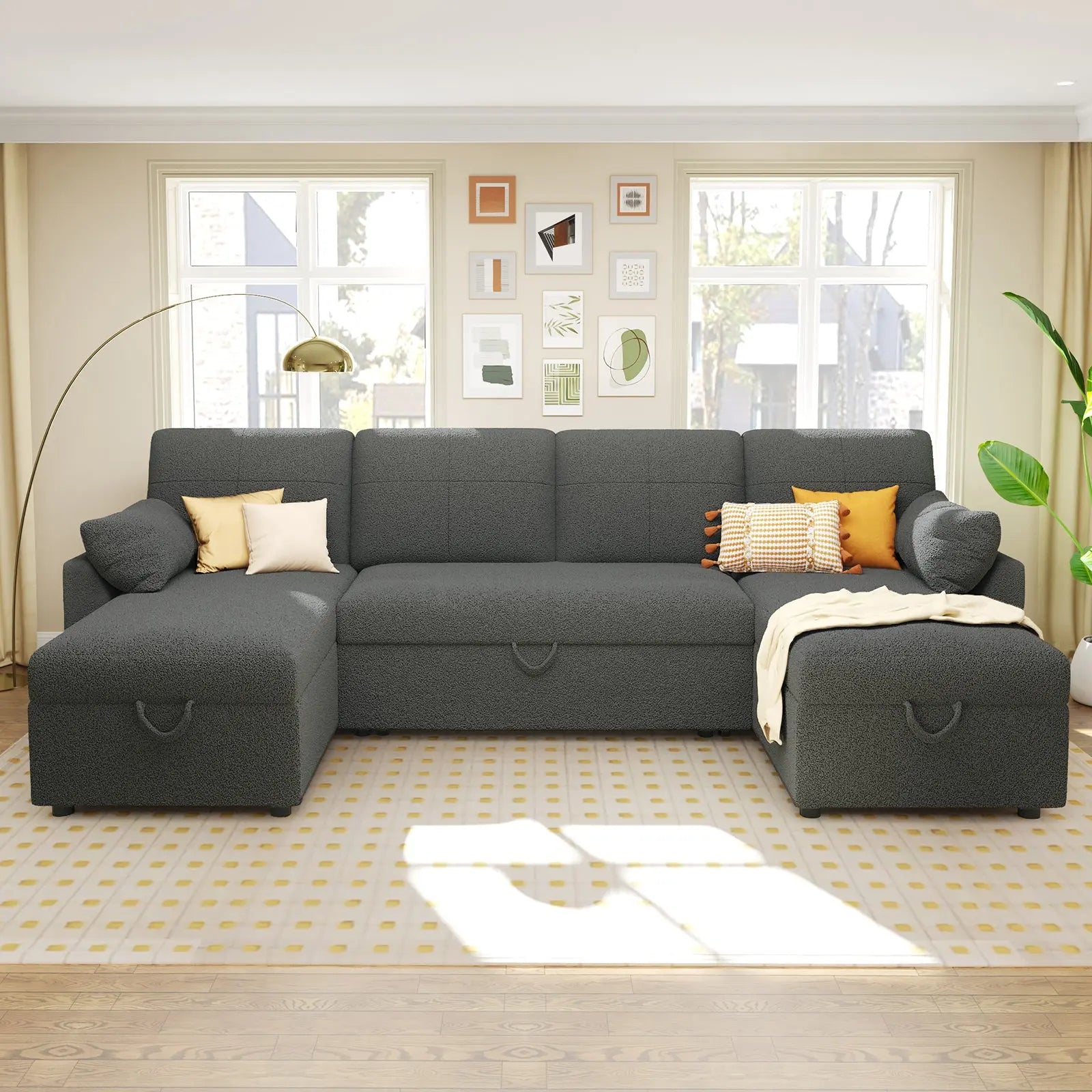 Grey Bouclé