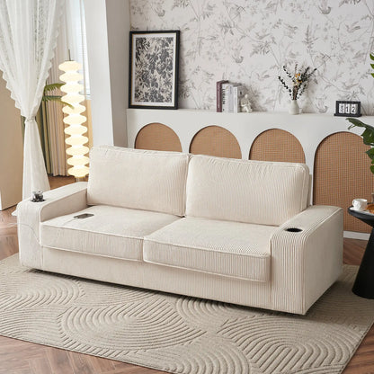 Corduroy White