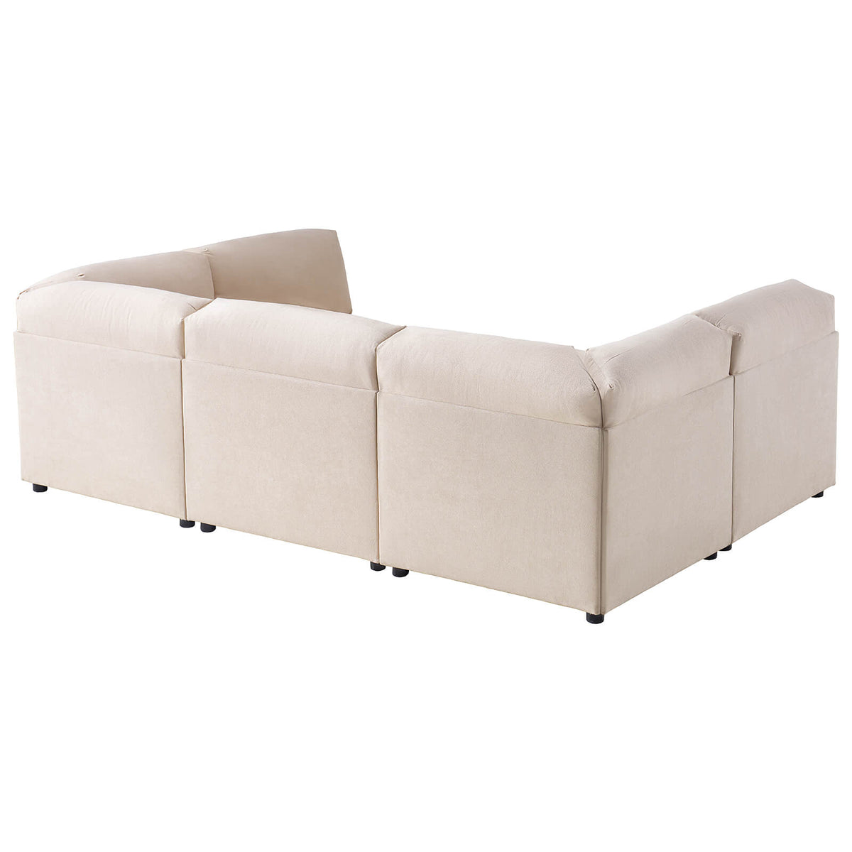 Opal 148" Oversized Sectional Sofa - Linen / Beige