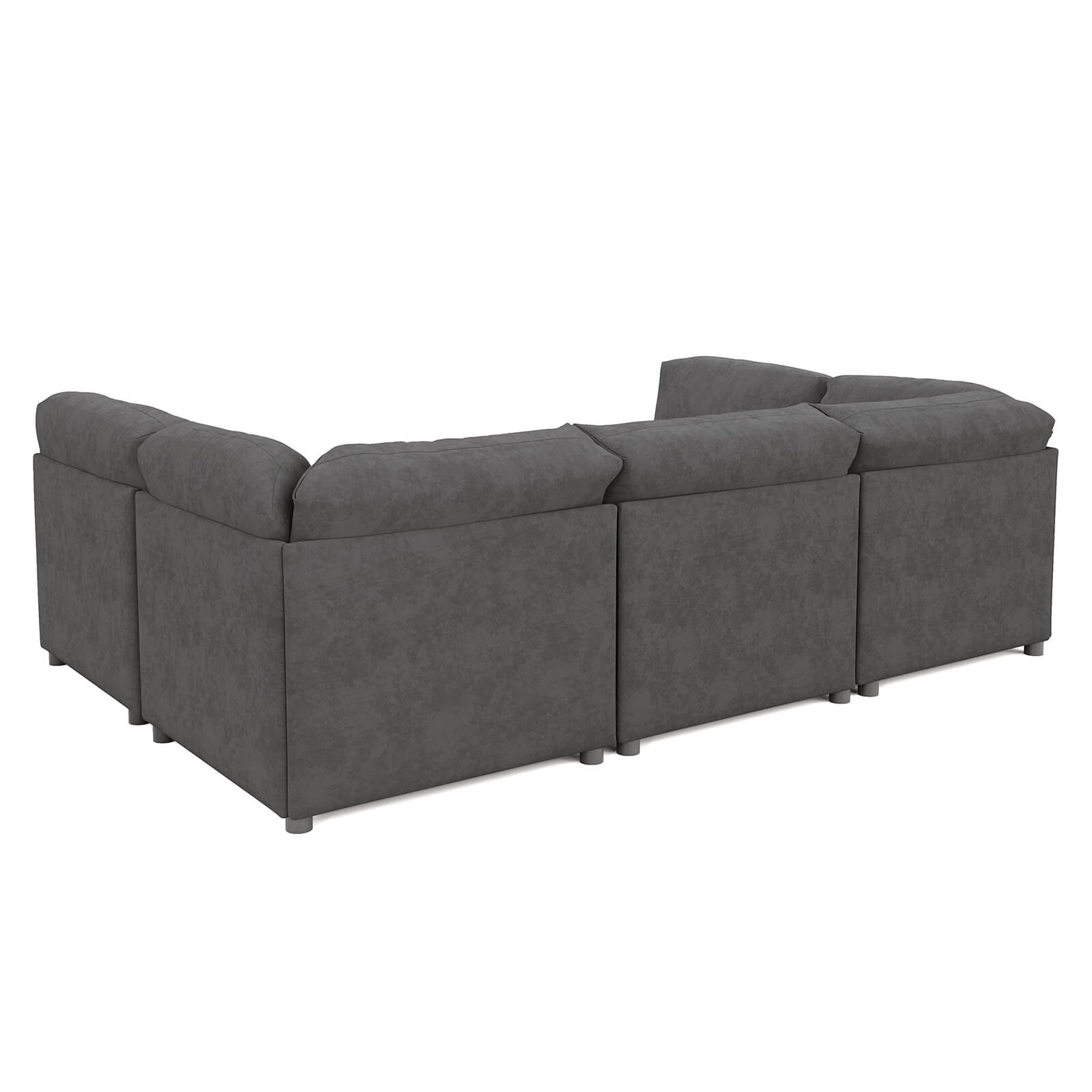 Opal 148" Oversized Sectional Sofa - Linen / Gray