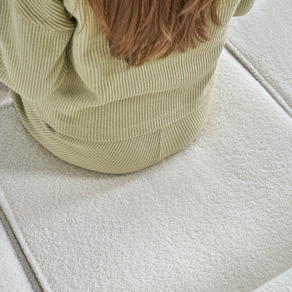 5 Seats-2 Piece / Bouclé White