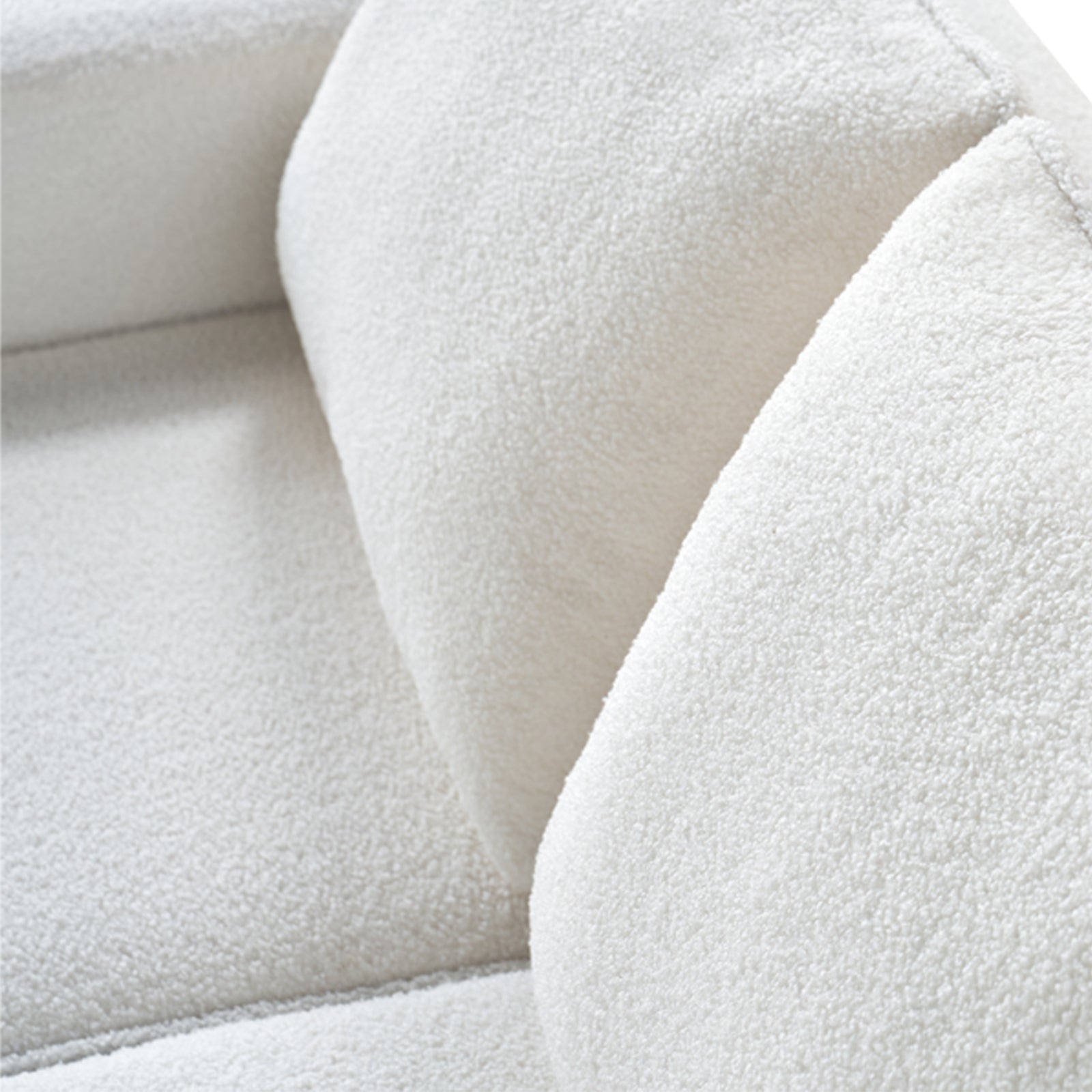 5 Seats-2 Piece / Bouclé White
