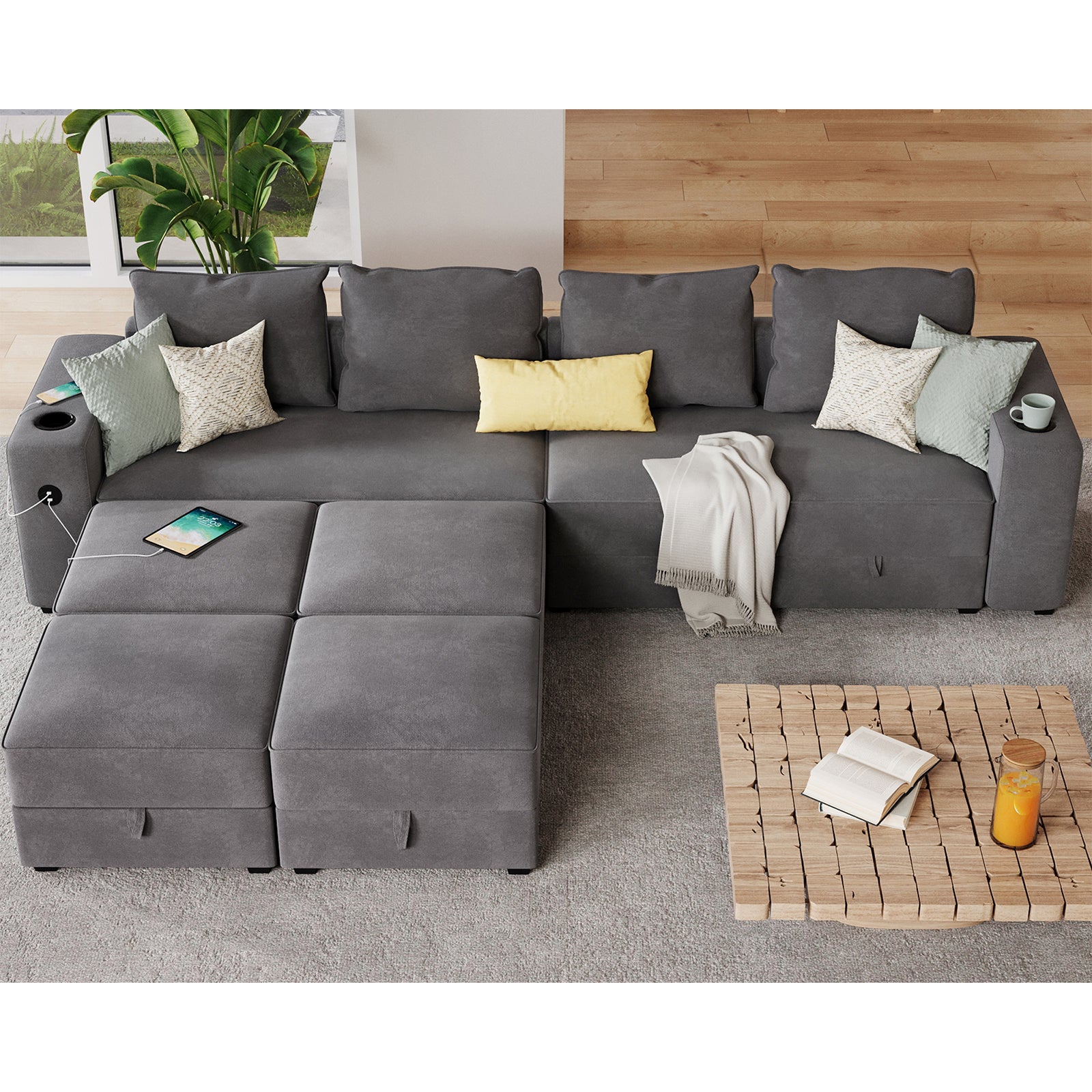 8 Seats-U Shape 1 / Grey