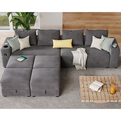 8 Seats-U Shape 1 / Grey