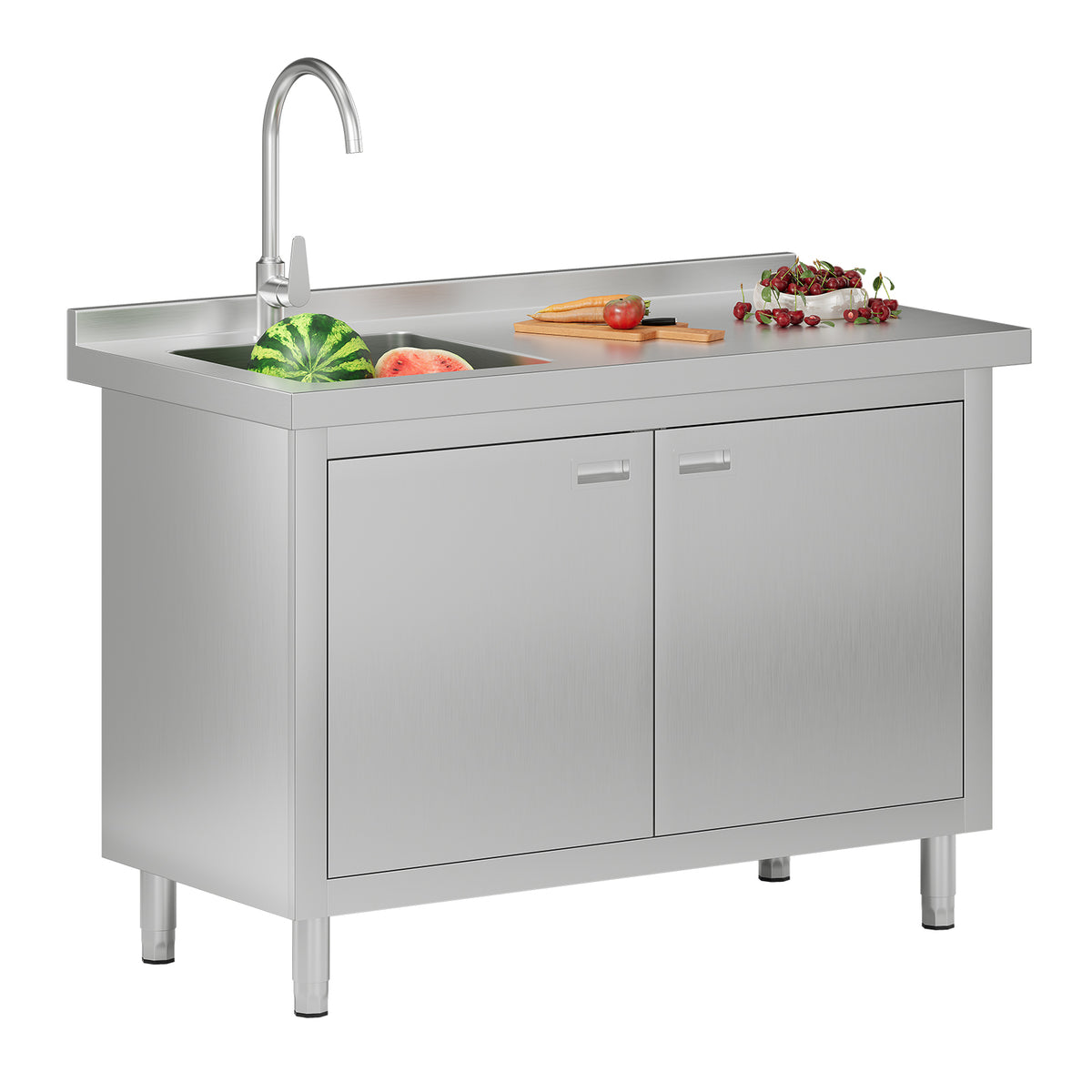 Stainless Steel Sink Cabinet Amerlife 48" x 24" x 33.5"