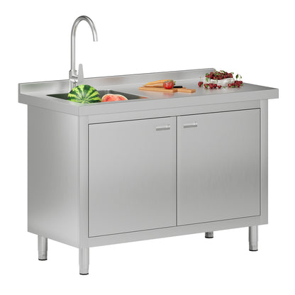 Stainless Steel Sink Cabinet Amerlife 48" x 24" x 33.5"